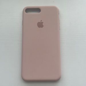 Blush pink apple silicone case